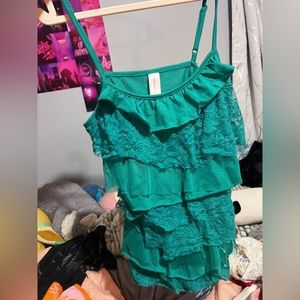 y2k ruffle tank top